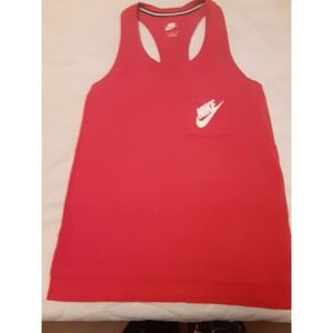 Nike Women's Red Racerback Athletic Cut Tank Top Shirt Size Small